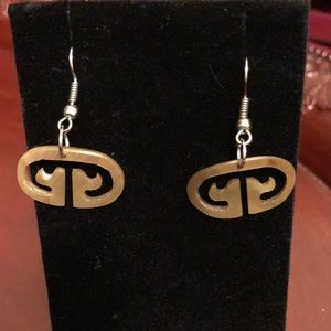 Mother Of Pearl Hand Carved Earrings